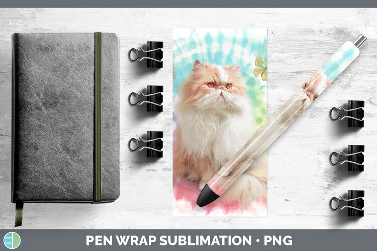 GorgeousCats Tie Dye Pen Wrap design.