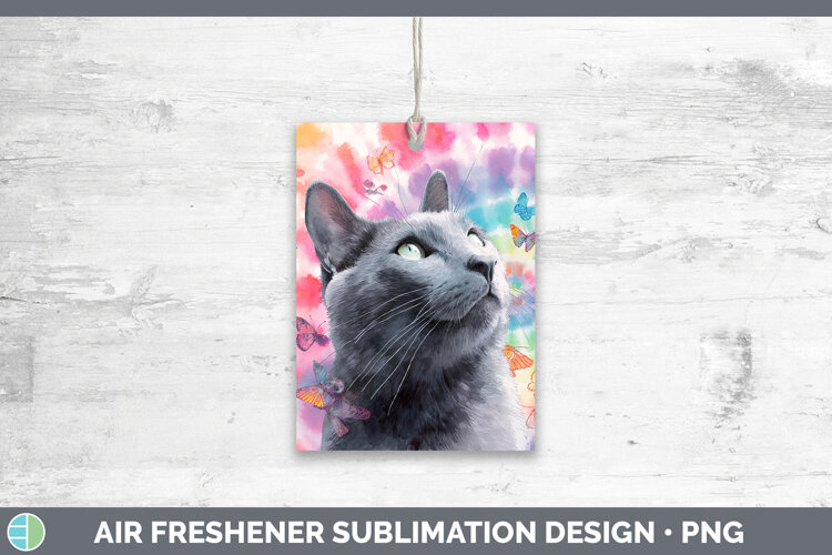 GorgeousCats Tie Dye Air Freshener design.
