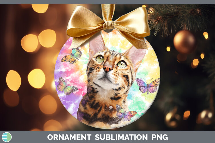 GorgeousCats Tie Dye Ornament design.