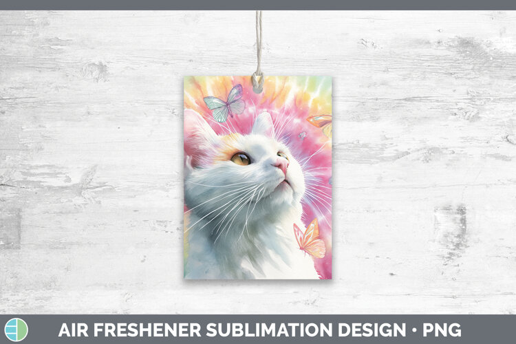 GorgeousCats Tie Dye Air Freshener design.