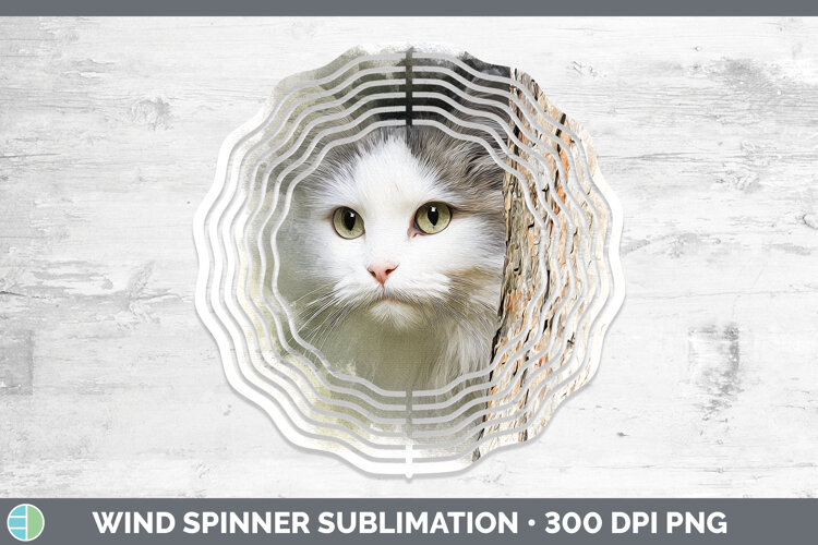 GorgeousCats Tree Peek Wind Spinner design.