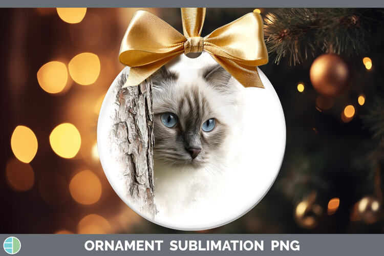 GorgeousCats Tree Peek Ornament design.