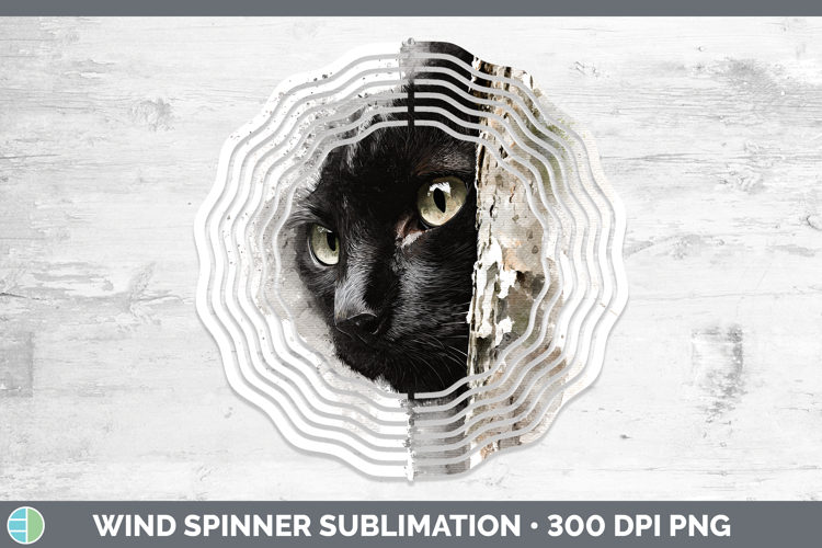 GorgeousCats Tree Peek Wind Spinner design.