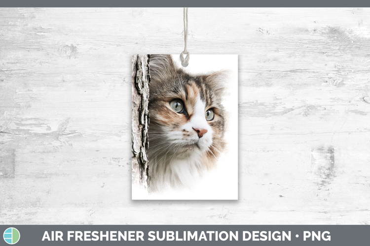 Norwegian Forest Cats Tree Peek Air Freshener Sublimation De