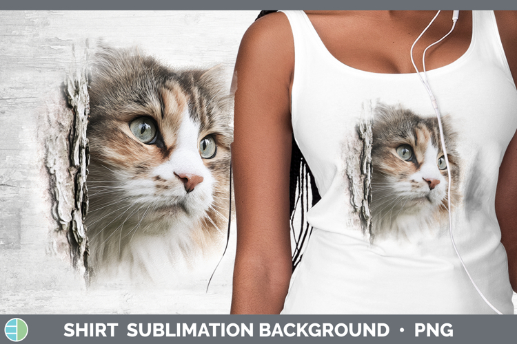 Norwegian Forest Cats Tree Peek Shirt Sublimation Design