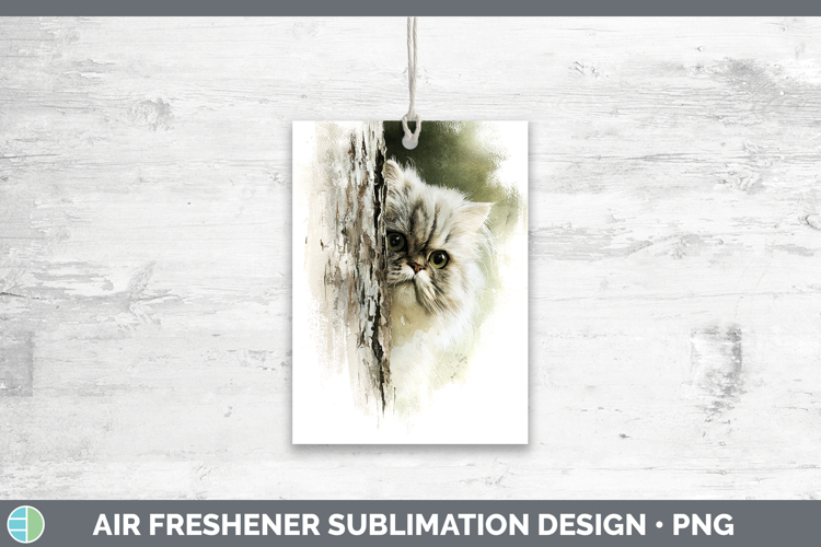 Persian Cats Tree Peek Air Freshener Sublimation Design