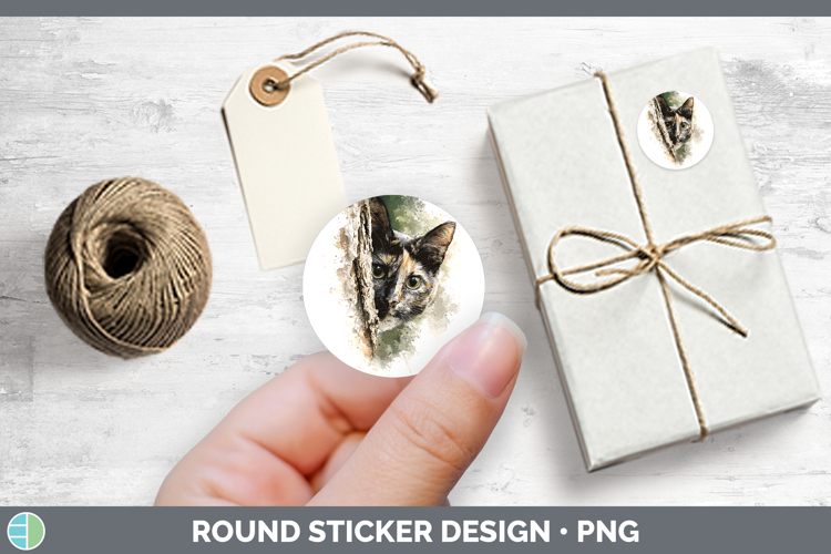 GorgeousCats Tree Peek Stickers design.