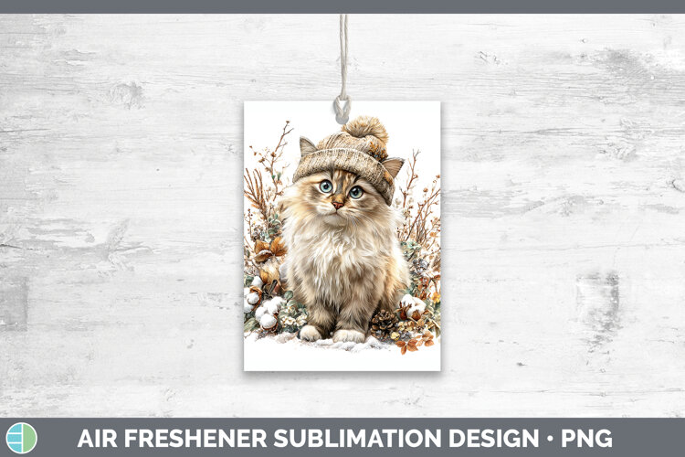 GorgeousCats Winter Knit Hat Air Freshener design.