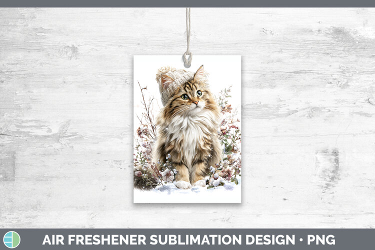 GorgeousCats Winter Knit Hat Air Freshener design.