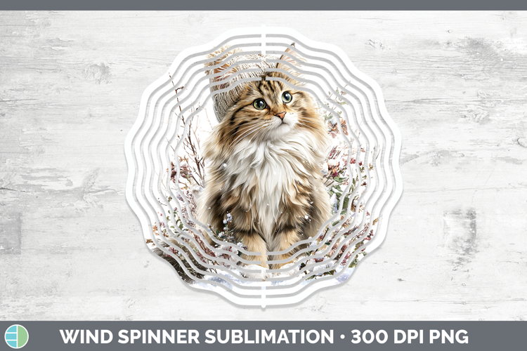 Norwegian Forest Cats Winter Knit Hat Wind Spinner Sublimati