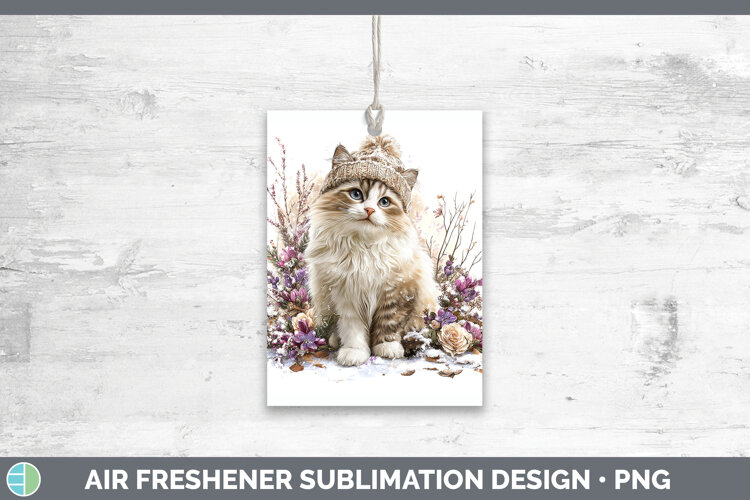 GorgeousCats Winter Knit Hat Air Freshener design.