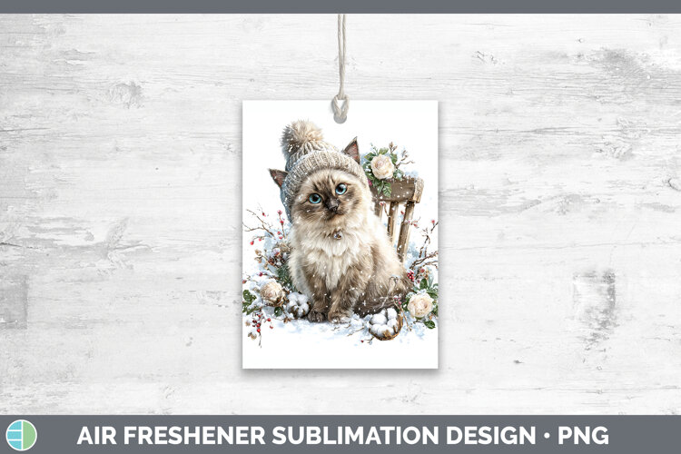 GorgeousCats Winter Knit Hat Air Freshener design.