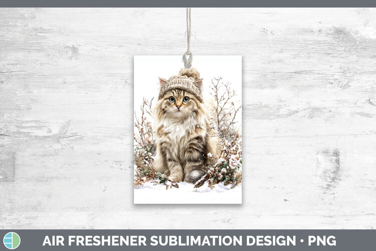 GorgeousCats Winter Knit Hat Air Freshener design.