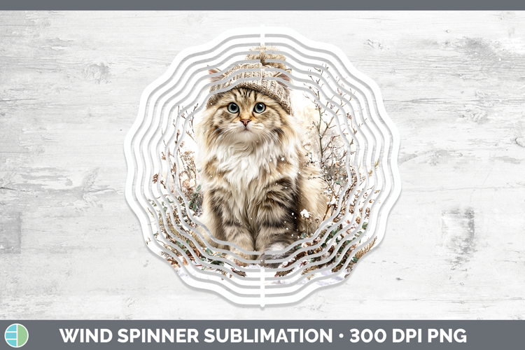 Siberian Cats Winter Knit Hat Wind Spinner Sublimation Desig