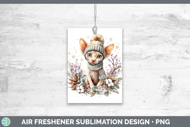 GorgeousCats Winter Knit Hat Air Freshener design.