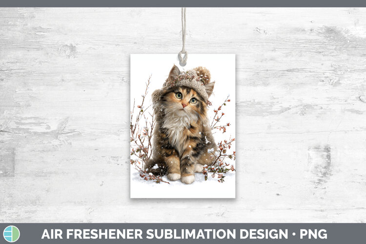 GorgeousCats Winter Knit Hat Air Freshener design.