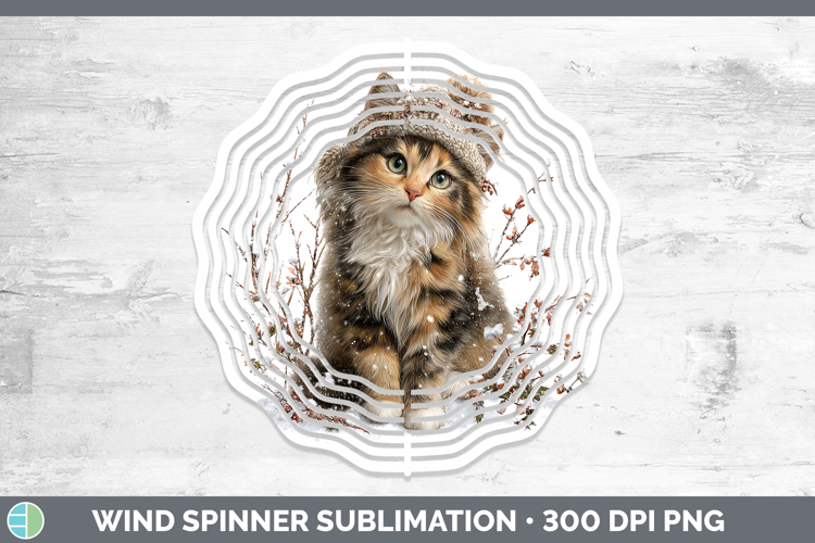 Tortoiseshell Cats Winter Knit Hat Wind Spinner Sublimation