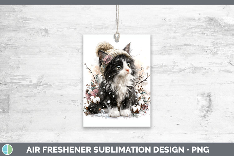 GorgeousCats Winter Knit Hat Air Freshener design.