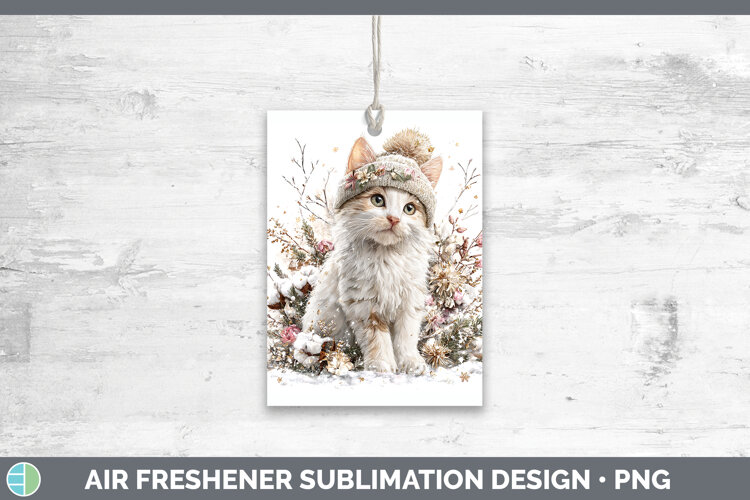 GorgeousCats Winter Knit Hat Air Freshener design.