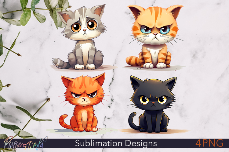 Cute kitty Sublimations| Funny Cats | Evil