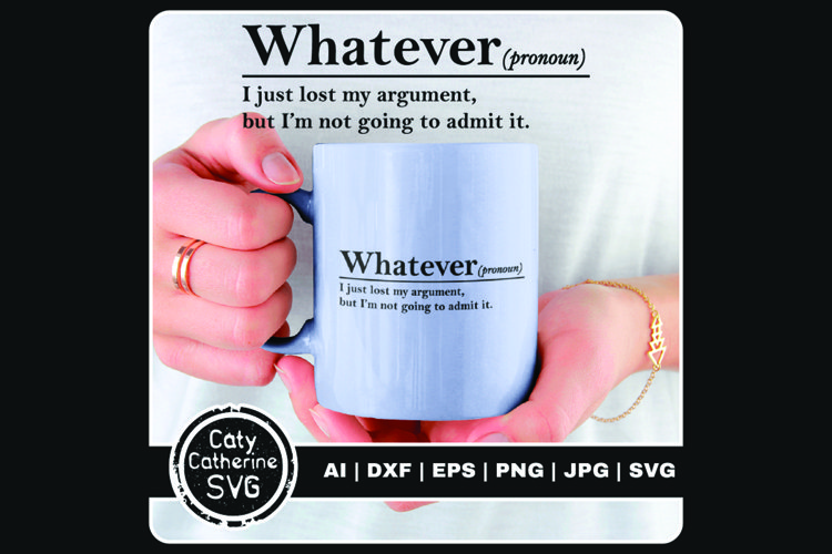 Whatever Funny Dictionary Definition Pronoun example image 1