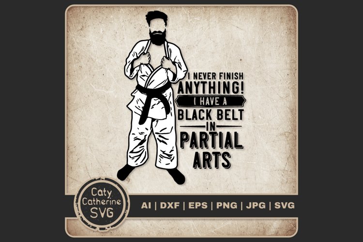 I Never Finish Anything I Have A Black Belt In Partial Arts example image 1