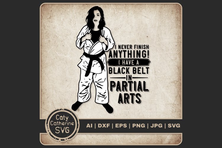 I Never Finish Anything I Have A Black Belt In Partial Arts example image 1