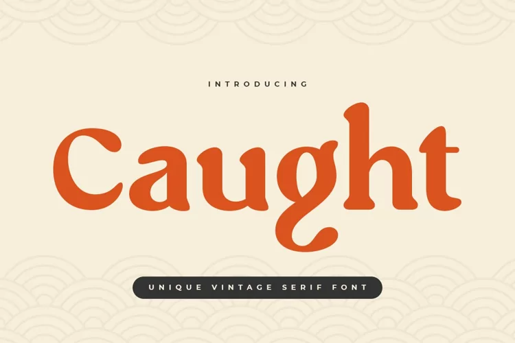 Caught - Unique Vintage Serif Font