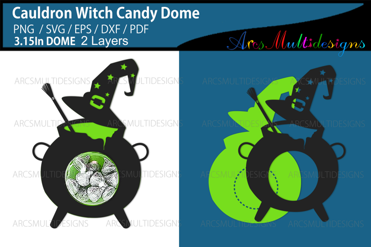 Cauldron Witch hat candy dome