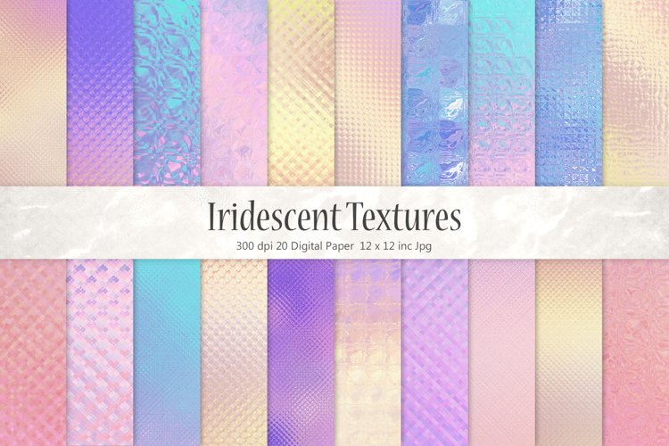 Valentines Day Iridescent and Foil Textures