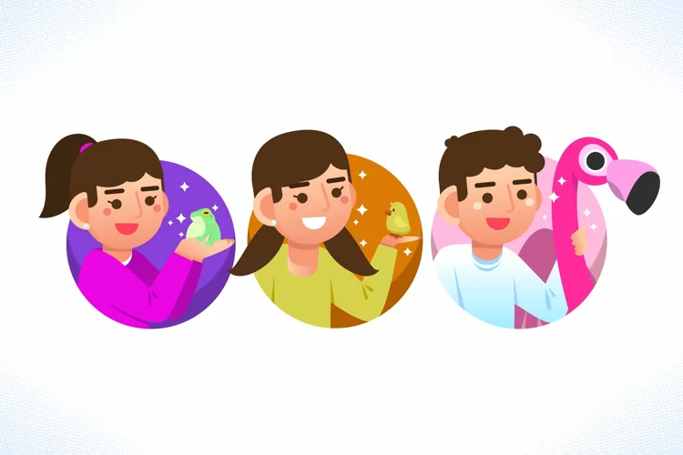 People Avatar Holding Animal