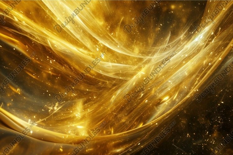 Modern Abstract geometric golden wall. Generate Ai example image 1