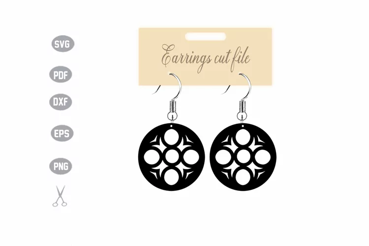 Earrings Template SVG