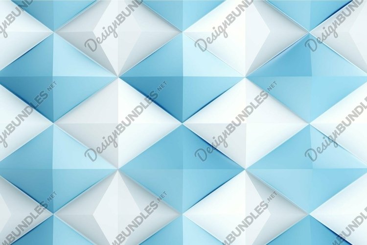 Abstract geometric blue and white pattern
