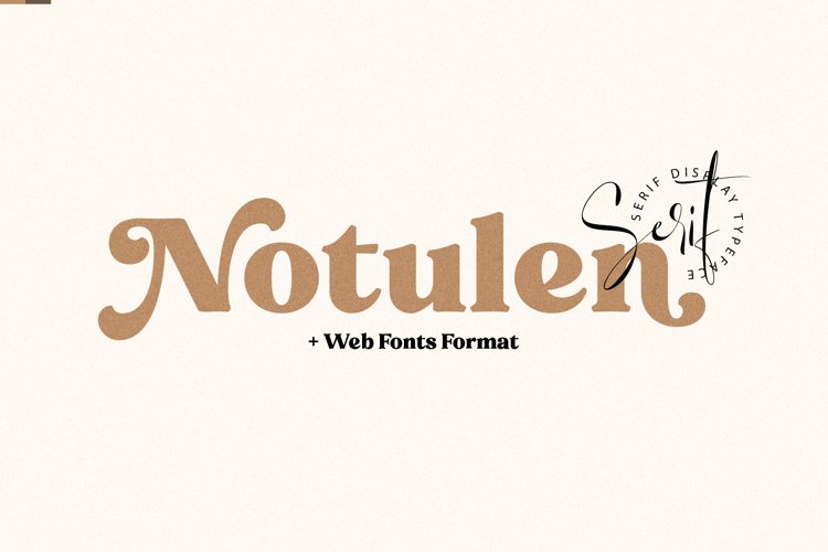 Notulen Serif Extra Bold - Web Fonts Include! example image 1