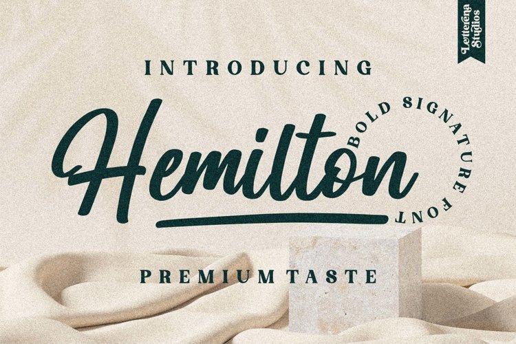 Hemilton - Bold Signature Font example image 1