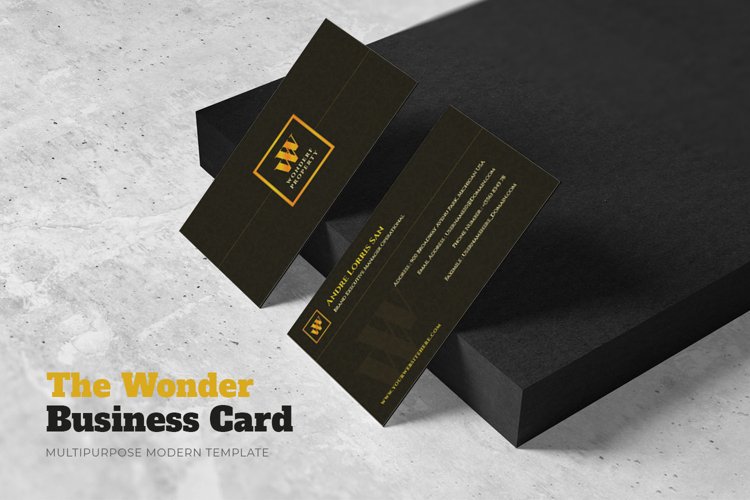 Wonderf Property Business Card example image 1