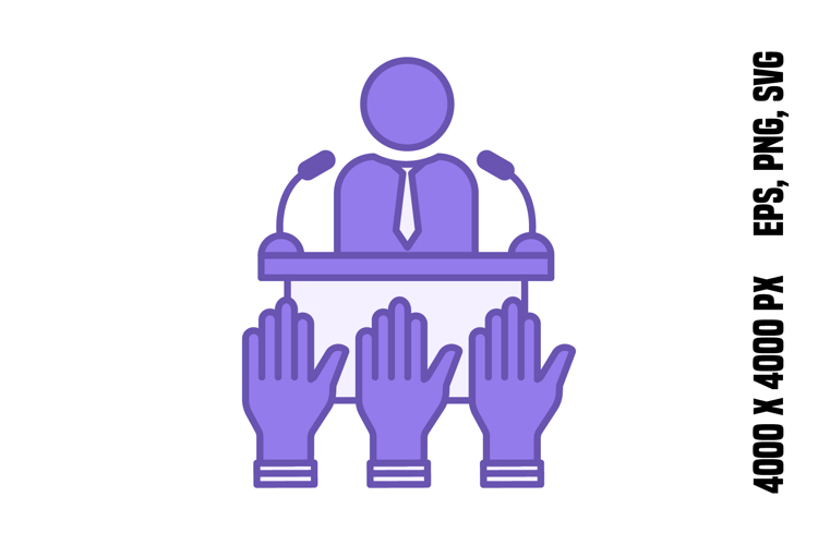 Colored Democracy Icon