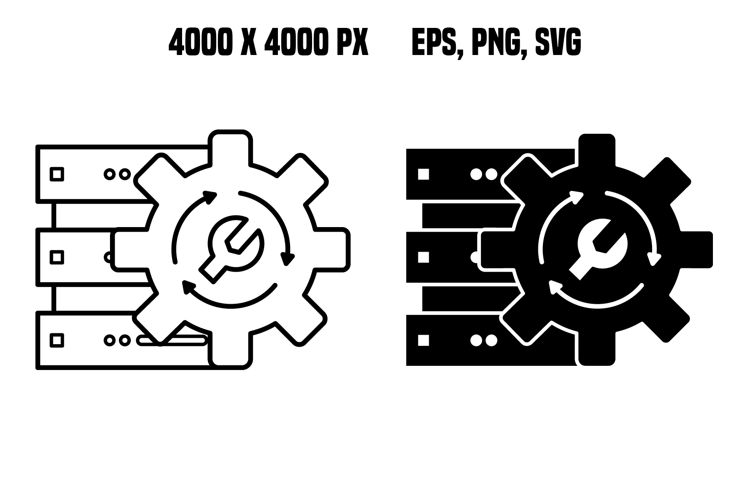 Data Recovery Process Icons