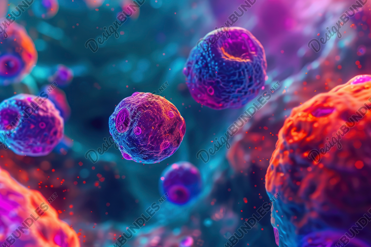 Biological Cell Background Wallpaper