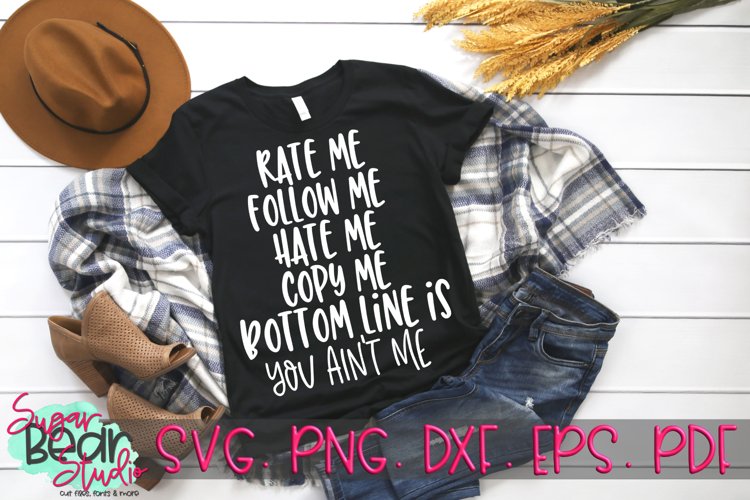 You Ain't Me - A Funny SVG example image 1
