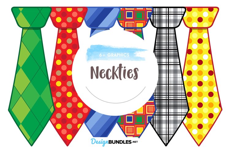 Neckties designs graphics and illustrations