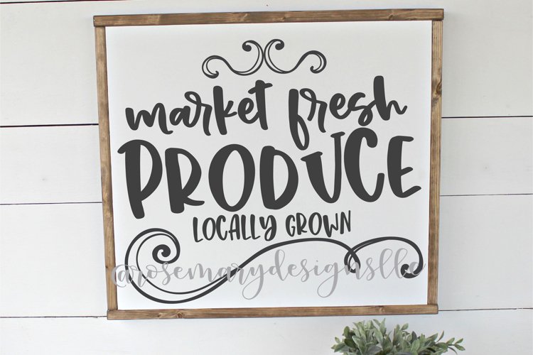 Market Fresh Produce SVG example image 1