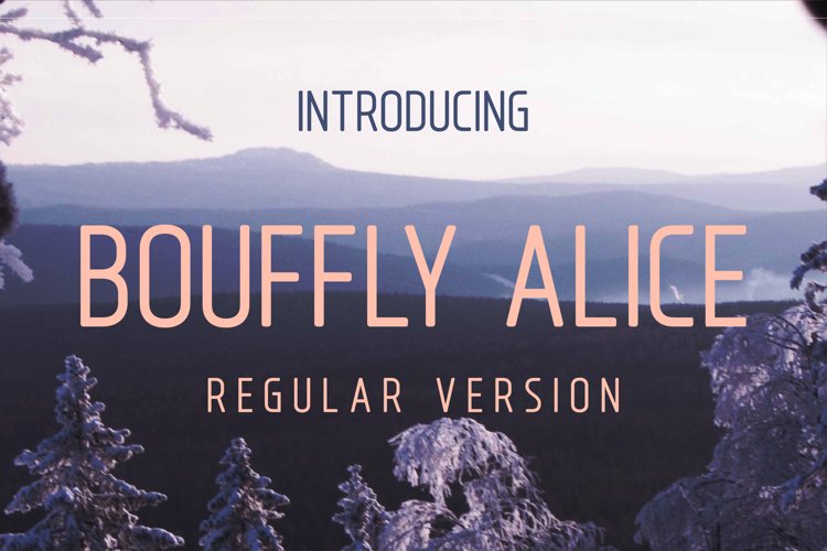 Bouffly Alice Regular Versionl Elegant font sans serif example image 1