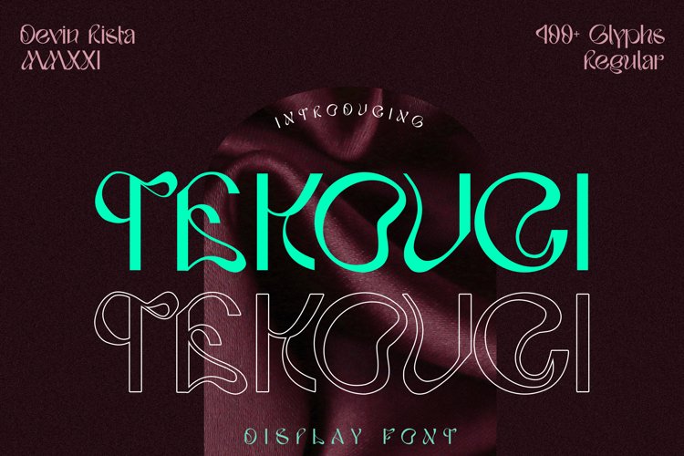 TEKOUCI - Display Font example image 1