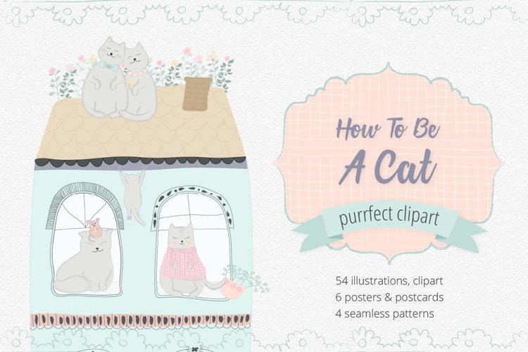 How To Be A Cat Illustration Clipart example image 1