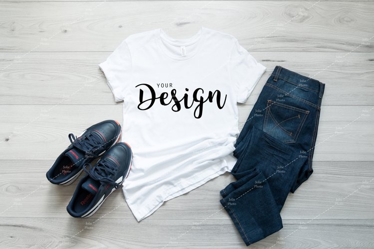 White Tshirt Mockup Image 6
