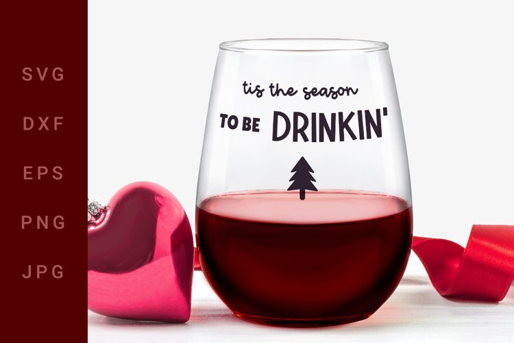 Christmas Wine SVG