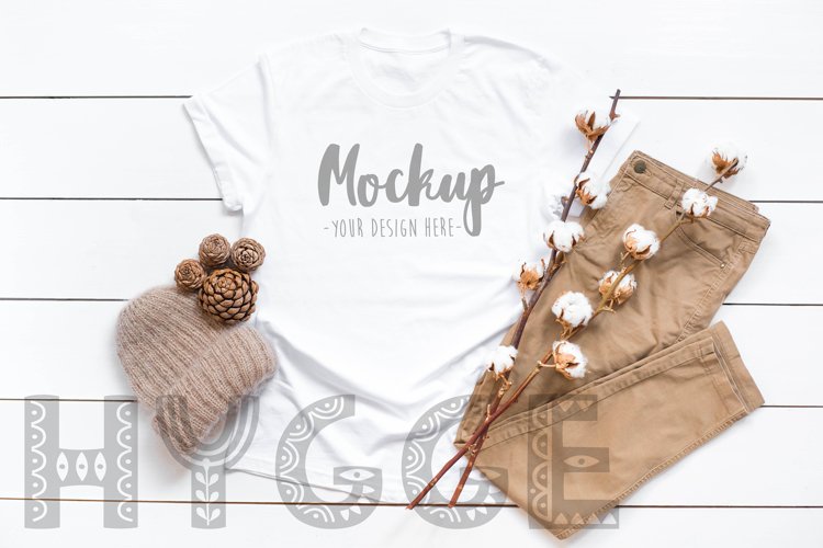 White Tshirt Mockup Image 2