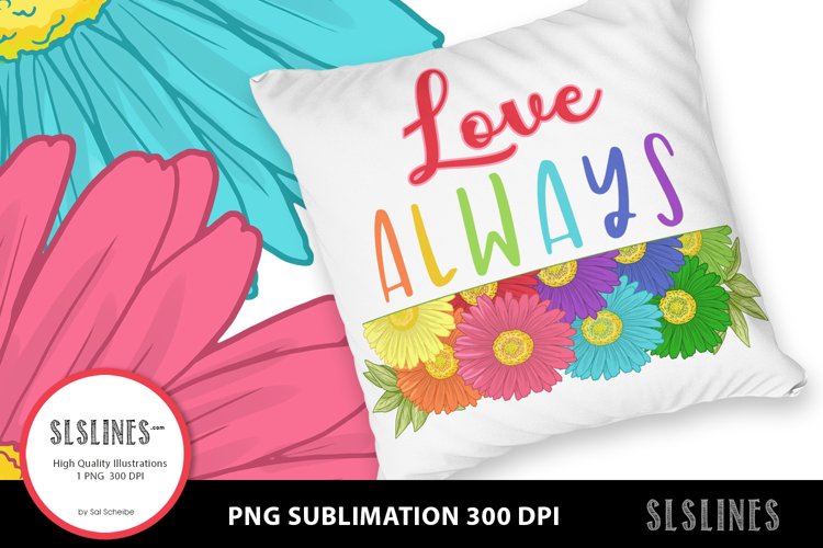 Daisy - Love Always PNG sublimation example image 1
